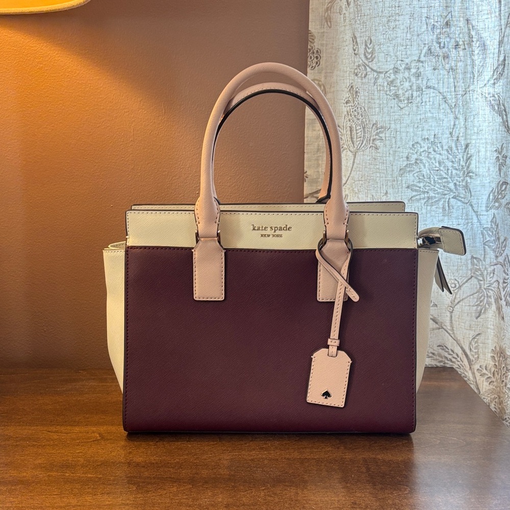 kate spade tri color Structured purse